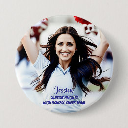 Badge Rond 7,6 Cm Bouton de photo personnalisé pour joueur d'équipe