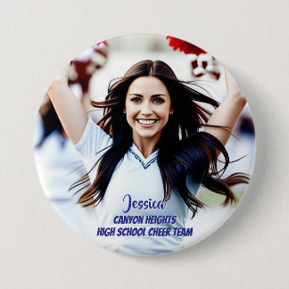 Badge Rond 7,6 Cm Bouton de photo personnalisé pour joueur d'équipe