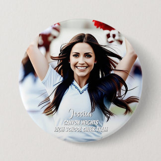 Badge Rond 7,6 Cm Bouton de photo personnalisé pour joueur d'équipe