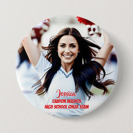 Badge Rond 7,6 Cm Bouton de photo personnalisé pour joueur d'équipe