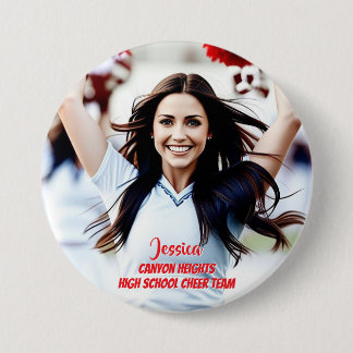 Badge Rond 7,6 Cm Bouton de photo personnalisé pour joueur d'équipe