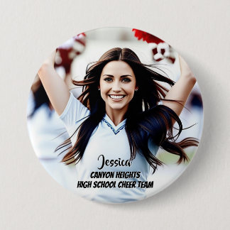 Badge Rond 7,6 Cm Bouton de photo personnalisé pour joueur d'équipe
