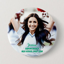 Badge Rond 7,6 Cm Bouton de photo personnalisé pour joueur d'équipe