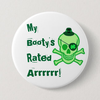 Badge Rond 7,6 Cm Bouton de pirate du jour de St Patrick