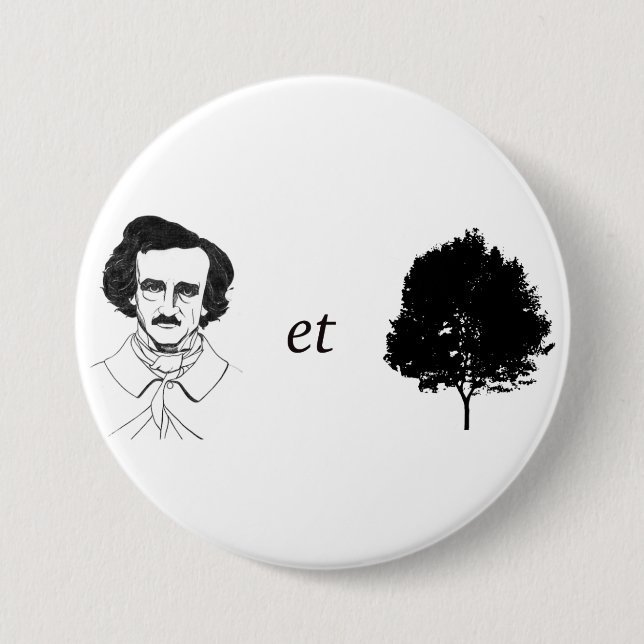 Badge Rond 7,6 Cm Bouton de Poe-et-Arbre (Devant)