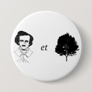 Badge Rond 7,6 Cm Bouton de Poe-et-Arbre