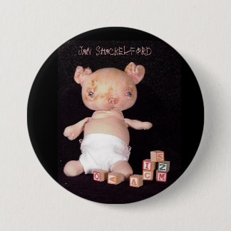 Badge Rond 7,6 Cm Bouton de porcelet de janv. Shackelford