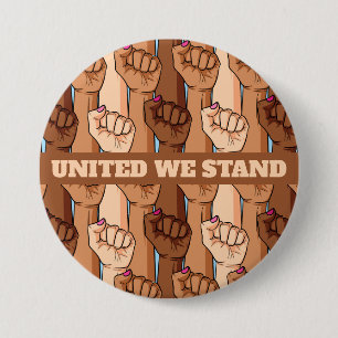 Badge Rond 7,6 Cm Bouton de protestation pacifique de United We Stan