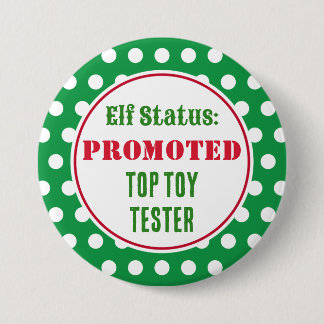 Badge Rond 7,6 Cm Bouton de récompense de lutin de Noël drôle