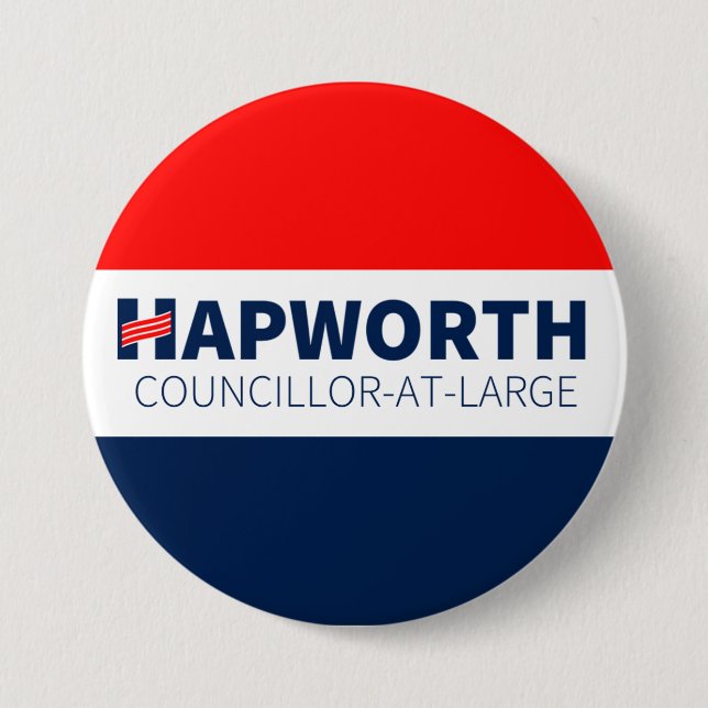 Badge Rond 7,6 Cm bouton de redwhiteandblue (Devant)