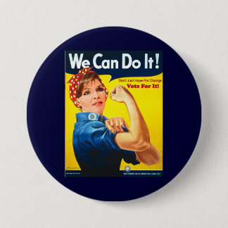 Badge Rond 7,6 Cm Bouton de Sarah Palin