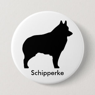 Badge Rond 7,6 Cm Bouton de Schipperke