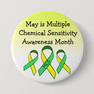 Badge Rond 7,6 Cm Bouton de sensibilité chimique multiple MCS
