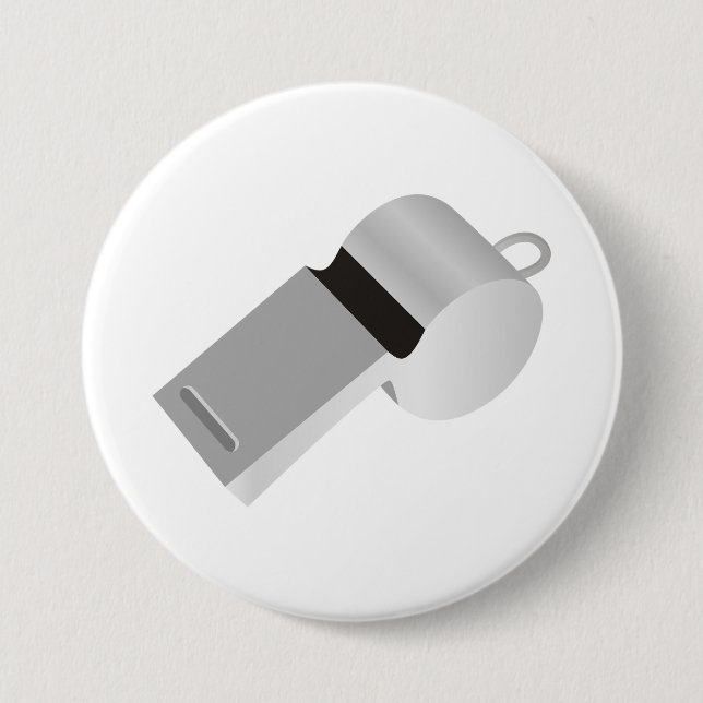 Badge Rond 7,6 Cm Bouton de sifflement d'arbitres (Devant)