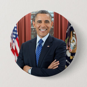 Badge Rond 7,6 Cm Bouton de soutien du président Barack Obama