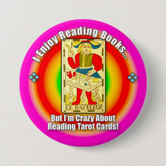 Badge Rond 7,6 Cm Bouton de Tarot Lover