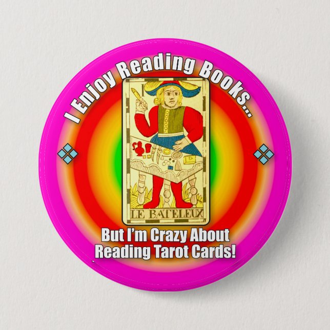 Badge Rond 7,6 Cm Bouton de Tarot Lover (Devant)