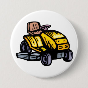 Badge Rond 7,6 Cm Bouton de tondeuse à gazon autoportée