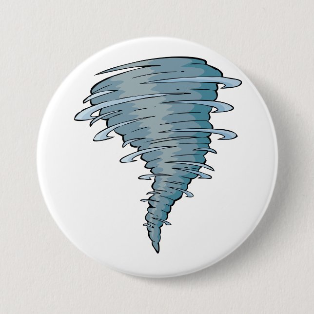 Badge Rond 7,6 Cm Bouton de tornade (Devant)