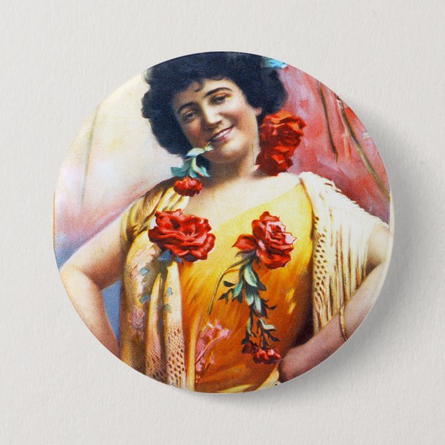 Badge Rond 7,6 Cm Bouton de vaudeville (Devant)