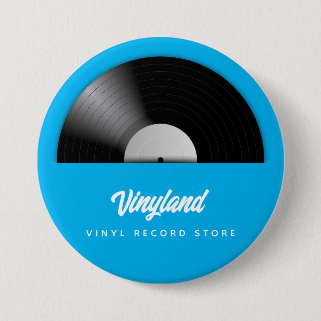 Badge Rond 7,6 Cm Bouton de vinyle (Devant)