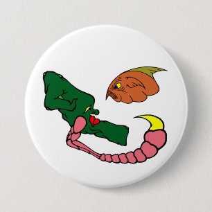 Badge Rond 7,6 Cm Bouton de Zookhoiyt et de Flish