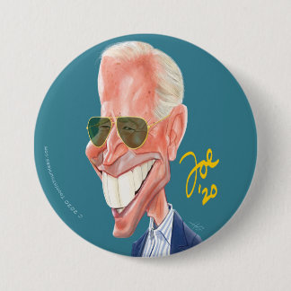 Badge Rond 7,6 Cm Bouton d'élection caricature de Joe Biden