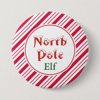 Badge Rond 7,6 Cm Bouton d'elfe du pôle Nord