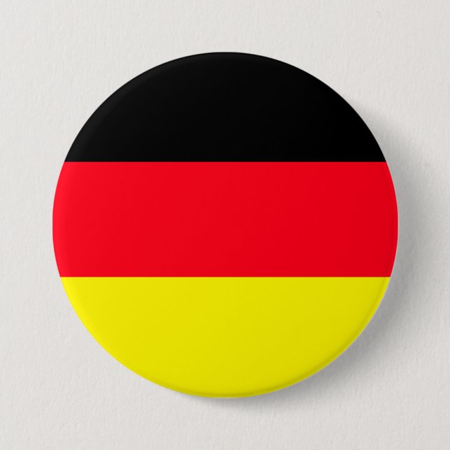 Badge Rond 7,6 Cm Bouton d'épingle de conception du drapeau allemand (Devant)