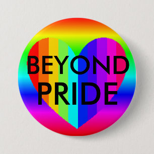Badge Rond 7,6 Cm Bouton des couleurs arc-en-ciel LGBT "Pride"