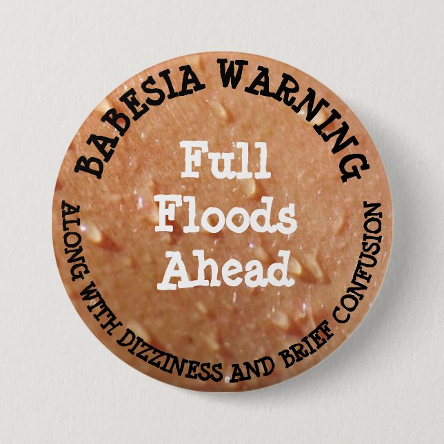 Badge Rond 7,6 Cm Bouton d'humeur Babesia (Devant)