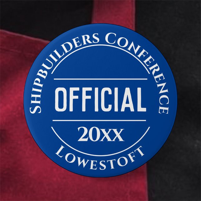 Badge Rond 7,6 Cm Bouton d'insigne officiel (Créateur téléchargé)