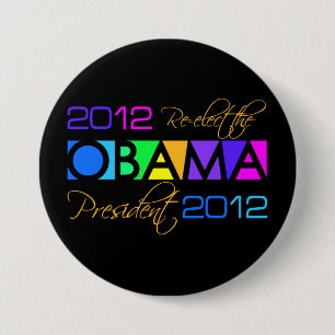 Badge Rond 7,6 Cm Bouton d'OBAMA 2012