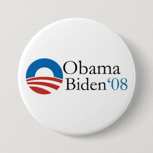 Badge Rond 7,6 Cm Bouton d'Obama Biden