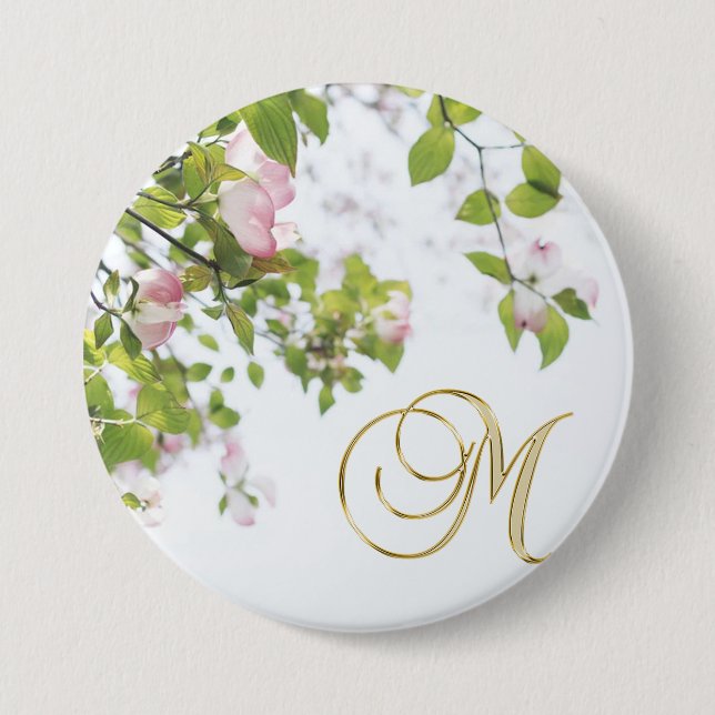 Badge Rond 7,6 Cm Bouton Dogwood personnalisé (Devant)