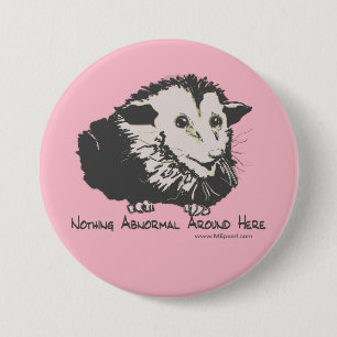 Badge Rond 7,6 Cm Bouton d'opossum