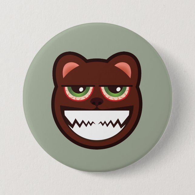 Badge Rond 7,6 Cm Bouton d'ours de Mk (Devant)