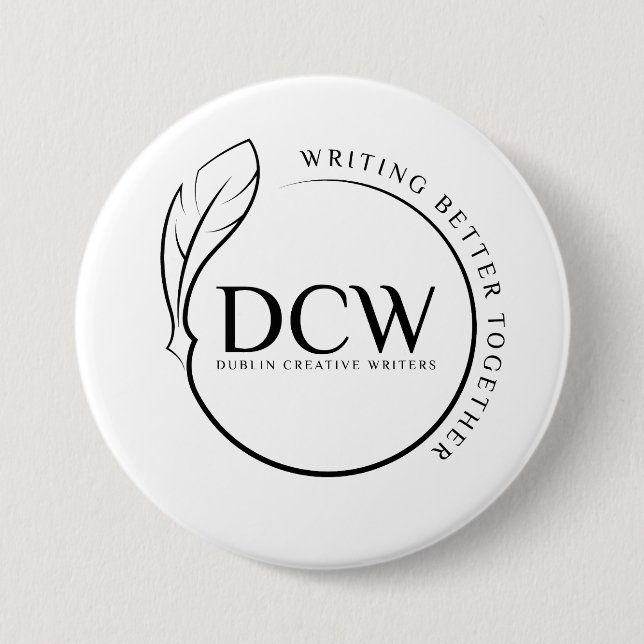 Badge Rond 7,6 Cm Bouton du logo DCW (Devant)