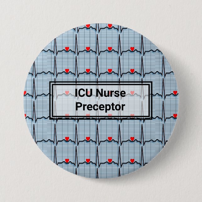 Badge Rond 7,6 Cm Bouton du récepteur de soins infirmiers de l'ICU (Devant)