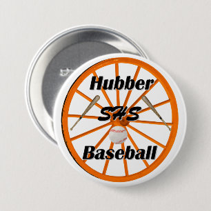 Badge Rond 7,6 Cm Bouton du ventilateur de baseball des hubbers de S