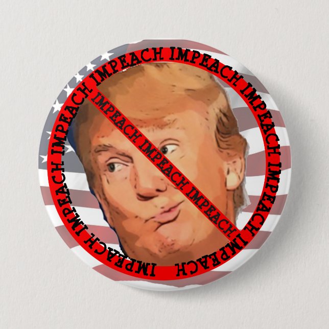 Badge Rond 7,6 Cm Bouton Entraver Donald Trump (Devant)