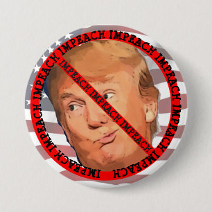 Badge Rond 7,6 Cm Bouton Entraver Donald Trump