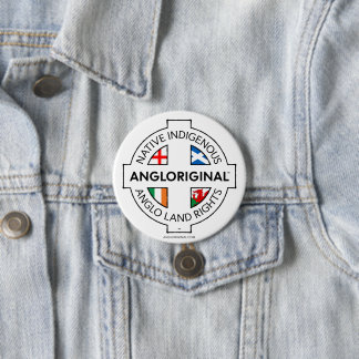 Badge Rond 7,6 Cm Bouton épinglé Angloriginal™ Droits fonciers des 4