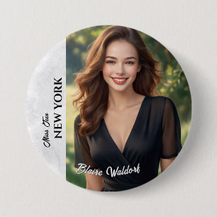 Badge Rond 7,6 Cm Bouton épinglé de spectacle de glace de marbre