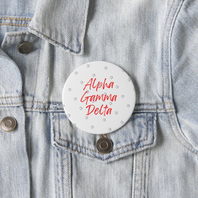 Badge Rond 7,6 Cm Bouton étoile AGD (En situation)