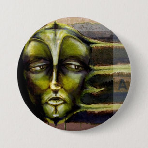 Badge Rond 7,6 Cm Bouton Exécuter la façade