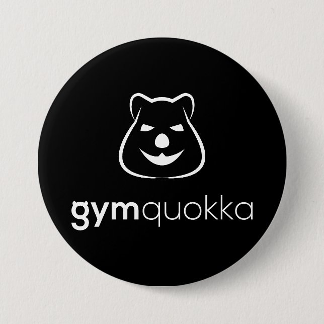Badge Rond 7,6 Cm Bouton Expression Gymquokka (Devant)
