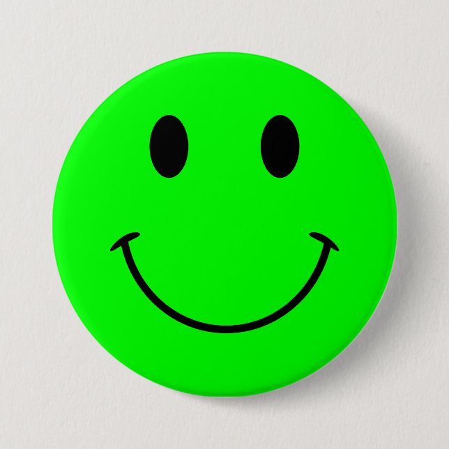 Badge Rond 7,6 Cm Bouton Face de la chaux (Devant)