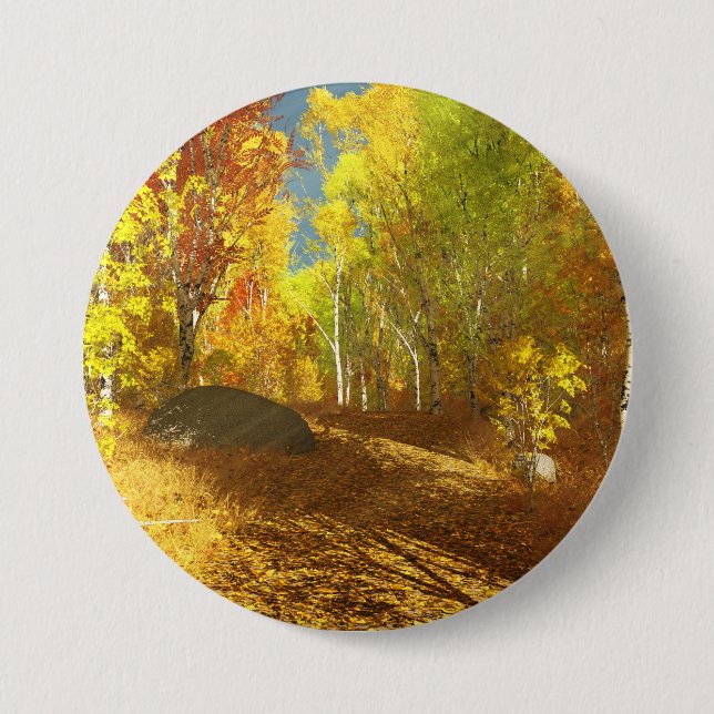 Badge Rond 7,6 Cm Bouton Falling Light (Devant)