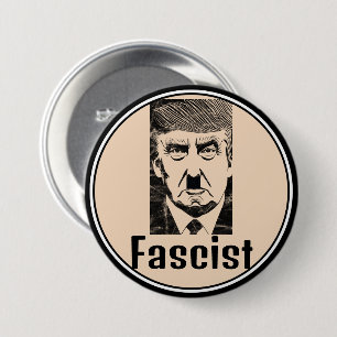 Badge Rond 7,6 Cm Bouton fasciste Trump